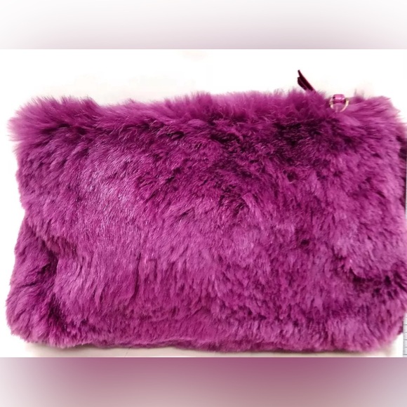 Chanel Coco Mark Purple Fur Shoulder Bag - Picture 2 of 15